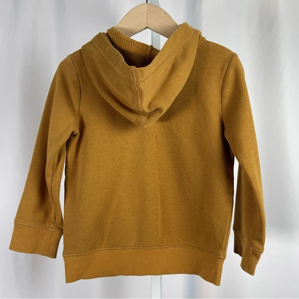 Jumping Beans Mustard Hoodie with Nature Graphic